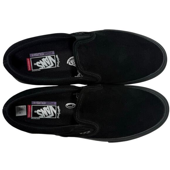 Vans x Motörhead Black Slip-On Shoes Men’s 12 Limited Edition - Picture 7 of 10